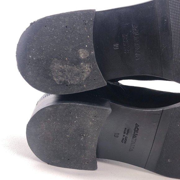 Aquatalia Black Leather Riding Boots 10 - Picture 10 of 11